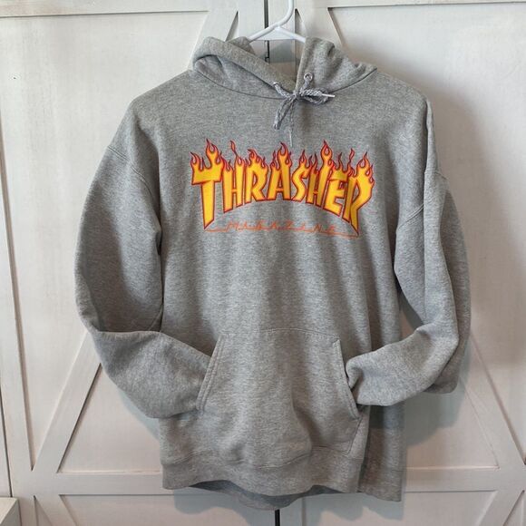 Thrasher Flame Pullover Hoodie Men's Size Small - Picture 5 of 14